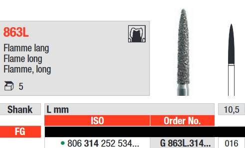 Edenta - G863L.314.016 Diament FG