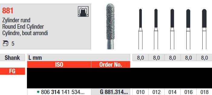 Edenta - G881.314.014 Diament FG