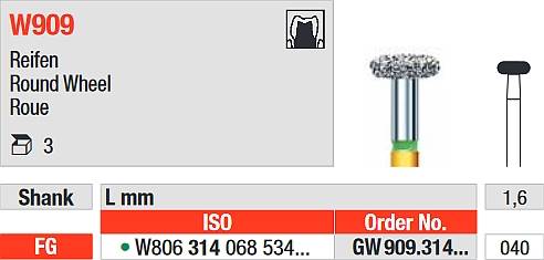 Edenta - GW909.314.040 White TigerLLD Diament FG