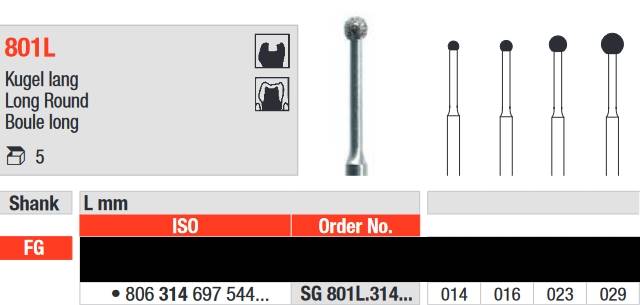 Edenta - SG801L.314.016 Diament FG
