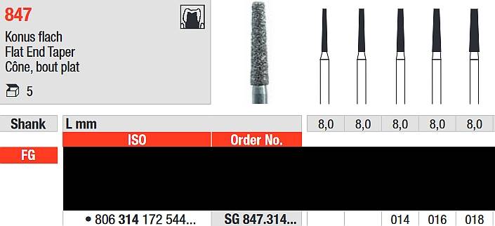 Edenta - SG847.314.014 Diament FG