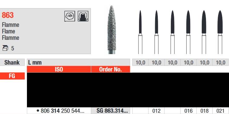 Edenta - SG863.314.012 Diament FG