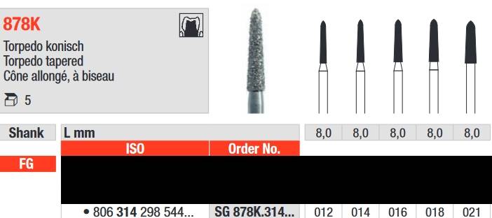 Edenta - SG878K.314.021 Diament FG