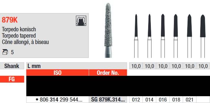 Edenta - SG879K.314.018 Diament FG