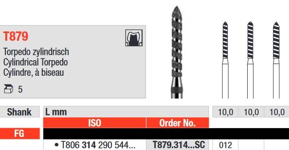 Edenta - T879.314.012SC Diament Turbo FG