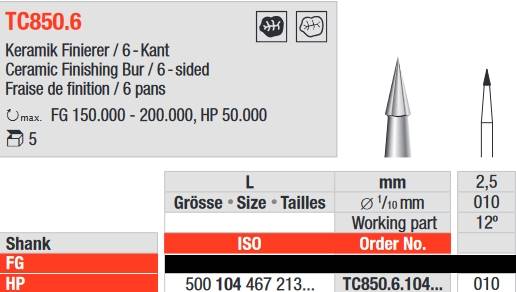 Edenta - TC850.6.104.010 finir HP