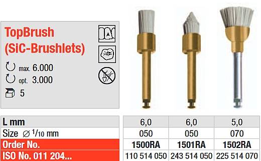 Edenta - TopBrush 1500RA-5, 5szt.pęczkowa