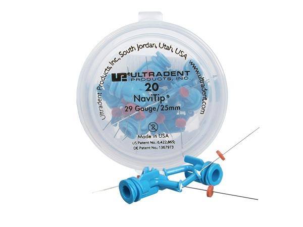 Ultradent - Navitip 25mm 20szt. niebieskie 29G