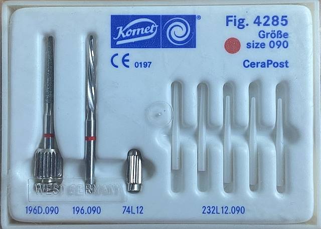 Komet - CeraPost 4285 SET-090 czerwony tl.cyrkonu