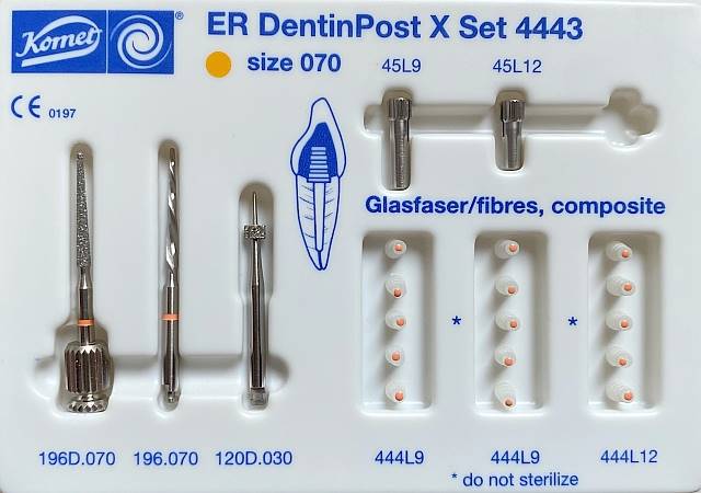 Komet - ER Dentinpost-X 4443-070 pomara zestaw wpr