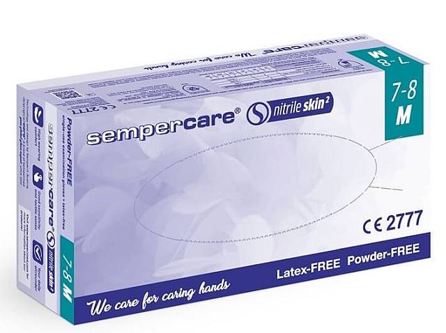 SemperCare - Nitrile skin2 M 100szt.niebieskie