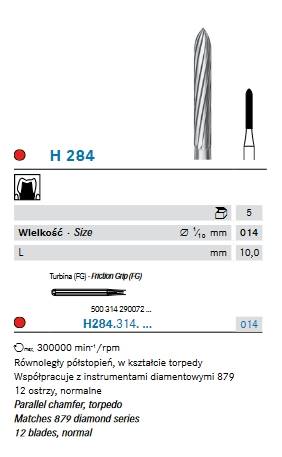 Komet - H284.314.014 węglik spiekany FG