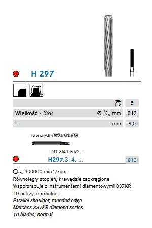 Komet - H297.314.012 węglik spiekany FG