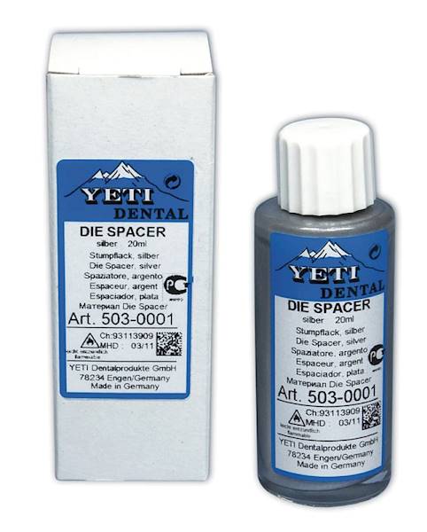Yeti - Lakier srebny do kikutów 20ml.