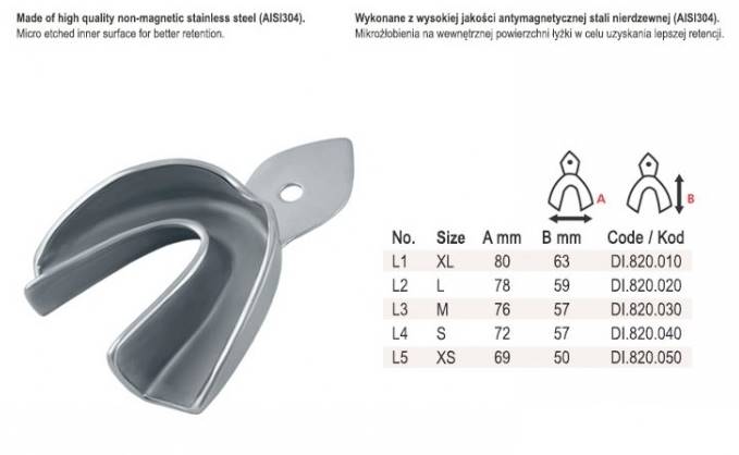 Falcon - Łyżka wyc.L4-NM metalowa z brzegiem ret.