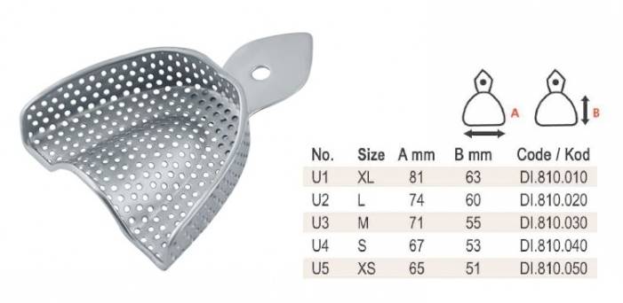Falcon - Łyżka wyc.U1-XLmetal.perfor.z brzeg.reten