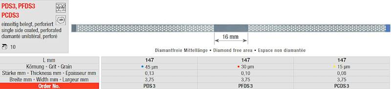 Edenta - Paski ścierne diament.perfor.10szt.czerwo