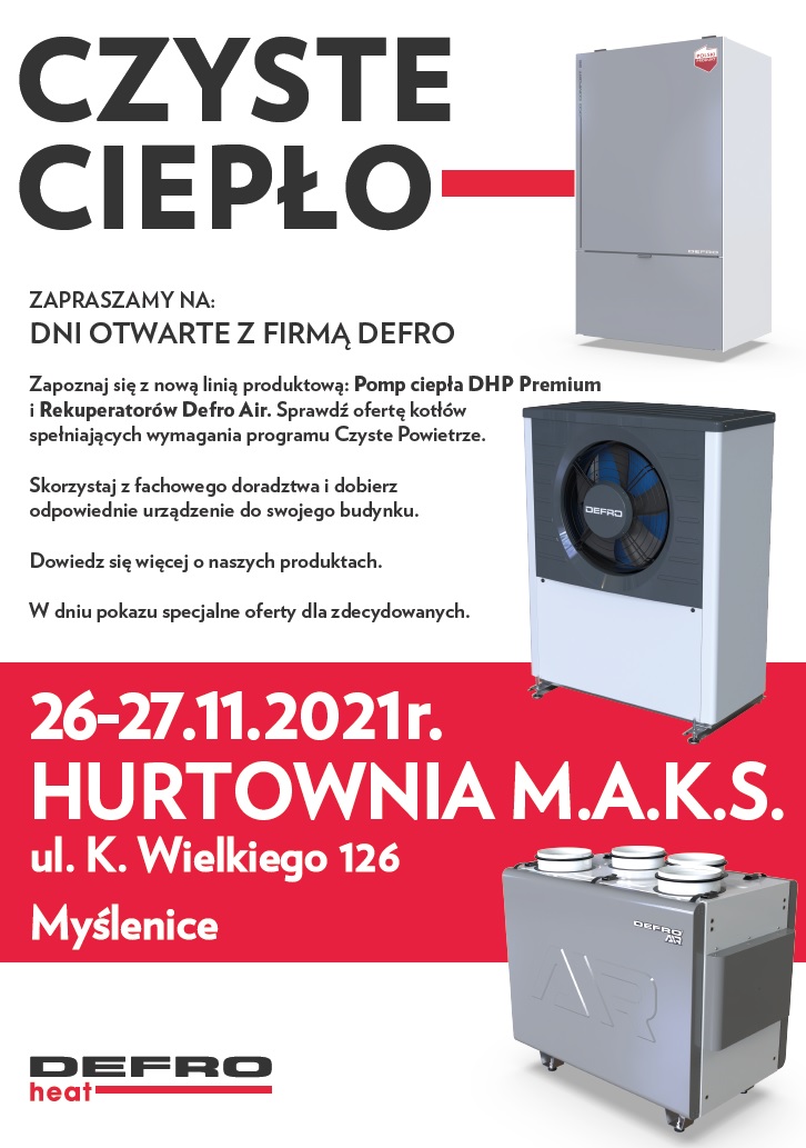 Niebawem zaczynają się dni otwarte Defro