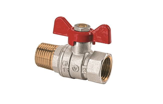 ONYX Kurek kulowy z dławikiem z motylkiem aluminiowym (MAl) (wersja N-W) 1/2" 1452480 Valvex