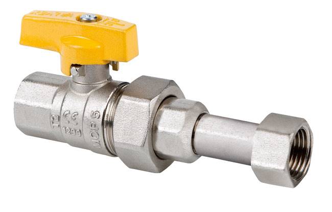 ORION Kurek kulowy z obrotową nakrętką do gazu 1/2" 1/2" 3402100 Valvex