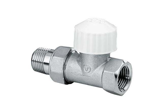 VECTOR Zawór termostatyczny prosty niklowany z ruchomą przysłoną FP15 typ ZT22 1/2'' 4412010 Valvex