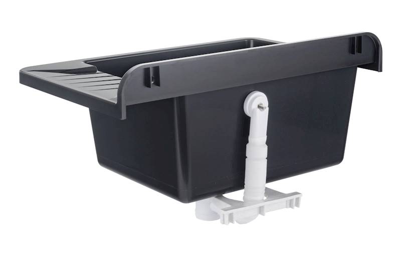 00577 ZLEW GOSPODARCZY COMPACT CZARNY ZELVO 