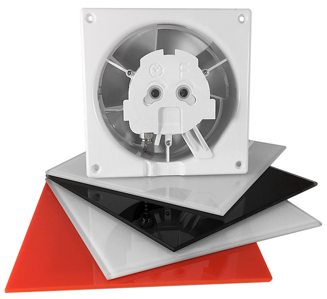 01-160 PANEL PLEXI BIAŁY POŁYSK DO WENTYLATORA DRIM