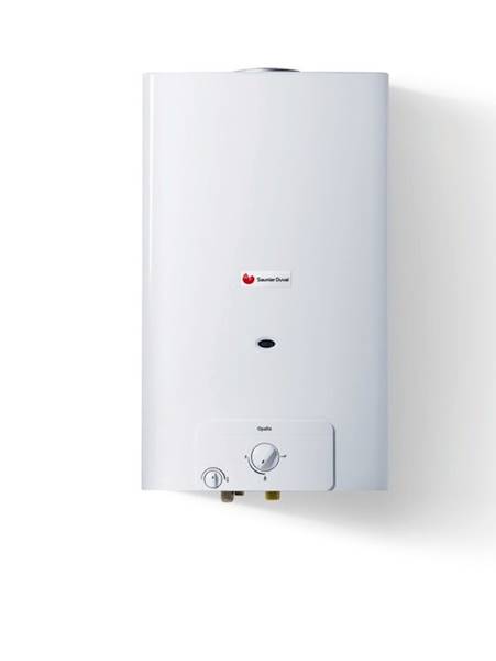 0010023840 8000033665 OPALIA C 11/1 LI (E-PL) ( zapłon elektroniczny ) moc: 19,5 kW, paliwo: G20 wydatek c.w.u. maks. do 11 l/min GAZOWY OGRZEWACZ WODY SAUNIER DUVAL