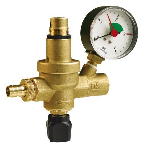 Zawór do automatycznego napełniania instalacji FAM 0,5÷3,0 bar GW G1/2" z manometrem Afriso 42406