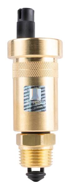 Odpowietrznik automatyczny pionowy PrimoVent G3/8" z Aquastop i zaworem stopowym R1/2" Afriso 7773510