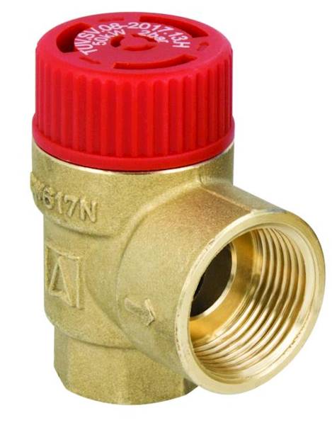 Zawór bezpieczeństwa do c.o. MS 2,5 bar Rp3/4" x Rp1" Afriso 42386
