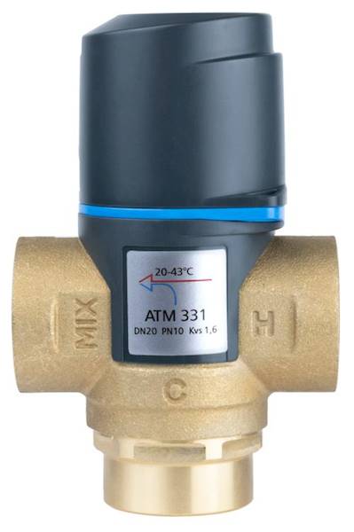 Termostatyczny zawór mieszający ATM 331 DN20 Rp3/4" 20÷43°C Kvs 1,6 m3/h Afriso 1233110 