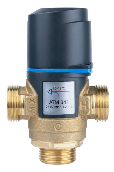 Termostatyczny zawór mieszający ATM 341 DN15 G3/4" 20÷43°C Kvs 1,6 m3/h Afriso 1234110