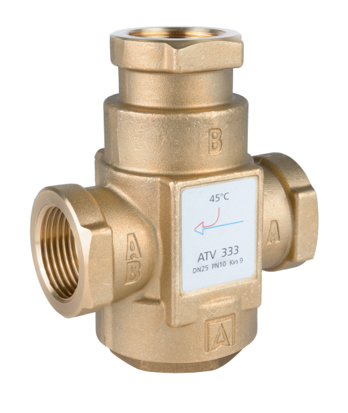 Zawór temperaturowy ATV 333 DN25 Rp1" kvs 9 45°C Afriso 1633310