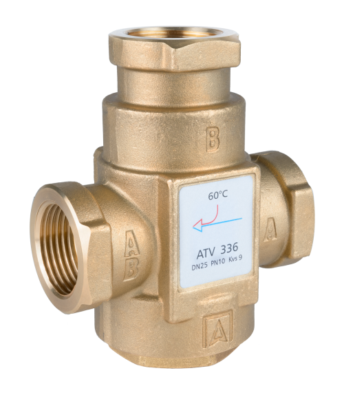 Zawór temperaturowy ATV 336 DN25 Rp1" kvs 9 60°C Afriso 1633610