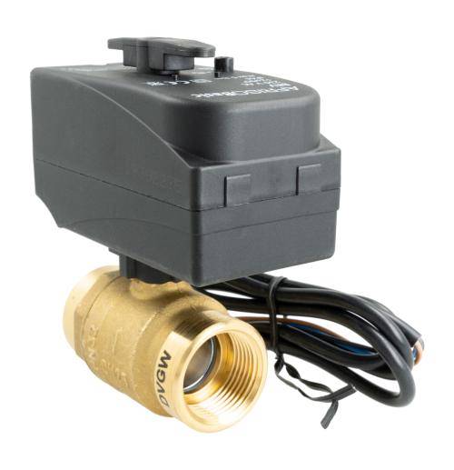 2-drogowy zawór kulowy z siłownikiem BEV DN25 Rp1" Kvs 60 m3/h 230 V AC NC Afriso 9021300