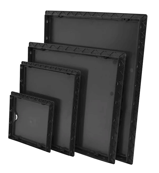 02-803AGR  DRZWICZKI REWIZYJNE 20X20 PLASTIKOWE GRAFIT