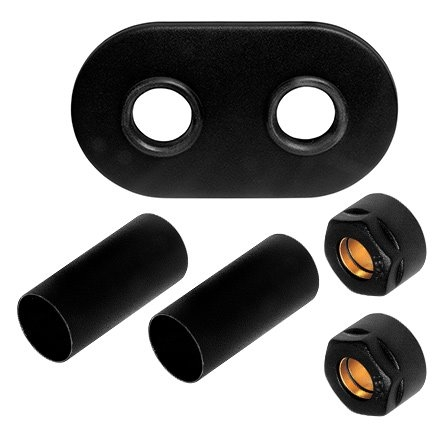 Zestaw maskujący ALATUS rozeta podwójna Cu czarny strukturalny 15X3/4" ZMR2M15X1/414