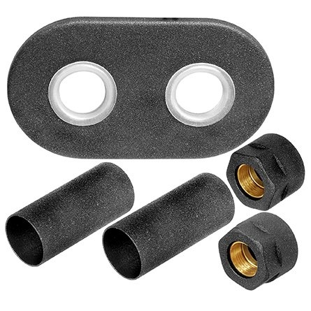 Zestaw maskujący ALATUS rozeta podwójna Cu grafit strukturalny 15X3/4" ZMR2M15X1/405