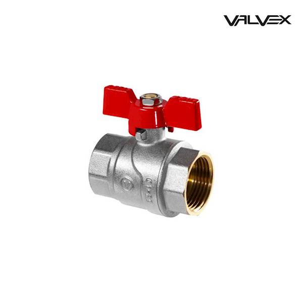 1" OMAX Kurek kulowy z dławikiem z motylkiem aluminiowym (MAl) (wersja N-N) 1404220 Valvex