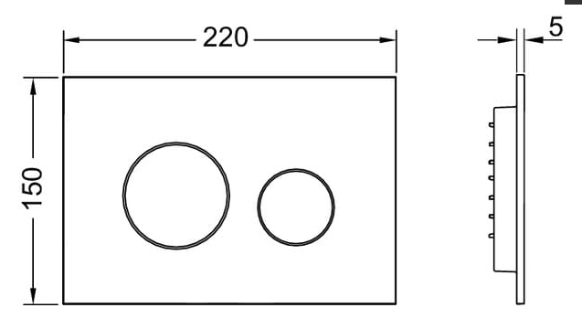 9.240.926 KLAWISZ TECE LOOP BIAŁY MAT