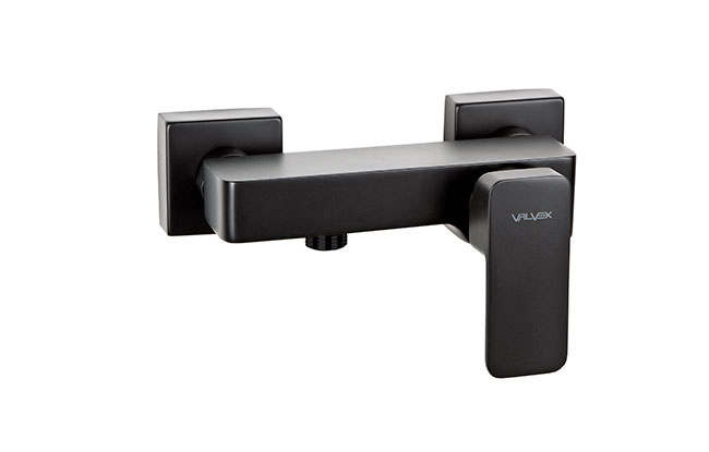 2455930 LOFT BLACK bateria natryskowa ścienna bez akcesoriów czarna Valvex