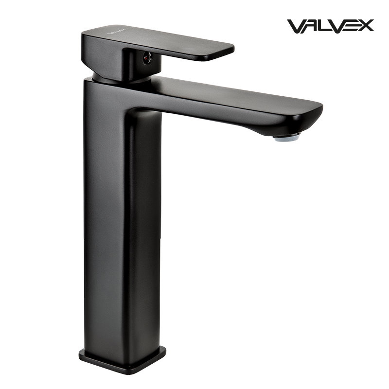 2455910 LOFT BLACK bateria umywalkowa stojąca WYSOKA czarna Valvex