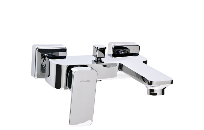 2454930 LOFT CHROME bateria wannowa ścienna BEZ AKCESORIÓW chromowana Valvex