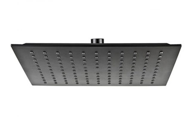 2445980 CARRÉ BLACK głowica prysznicowa 250x250 czarna Valvex