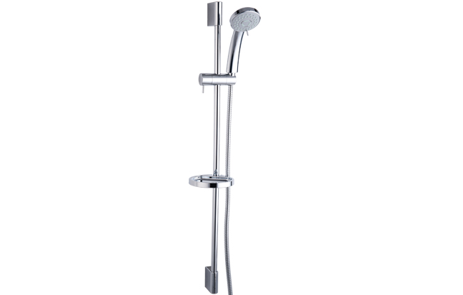 2449940 COOL CHROME zestaw natryskowy przesuwny z mydelniczką 3-funkcyjny chromowany Valvex
