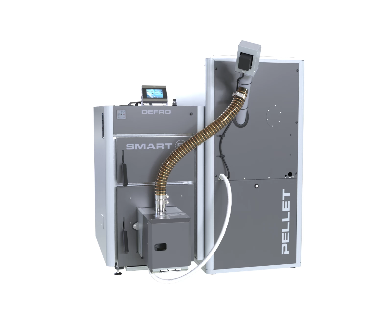 38 SMART EKOPELL kocioł DEFRO 38 kW paliwo pellet drzewny 5 klasa ecodesign PRAWY