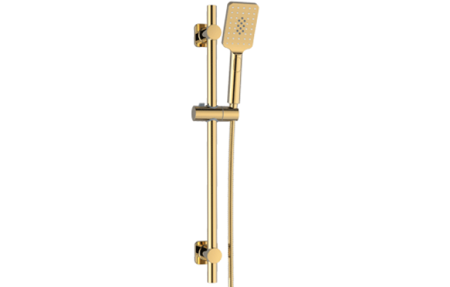 2432970 LOFT GOLD zestaw natryskowy przesuwny 3 funkcyjny złocony Valvex