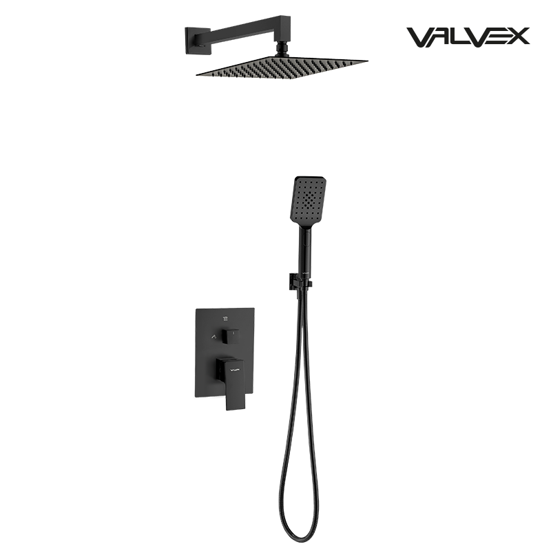 2420260 ARS BLACK zestaw natryskowy podtynkowy czarny Valvex