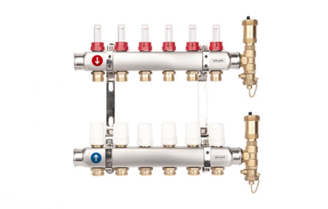 Zespół rozdzielaczy BASE INOX K5-10 G1"-G3/4" n=10 K5-10 G1"-G3/4" n=10 6085680 Valvex